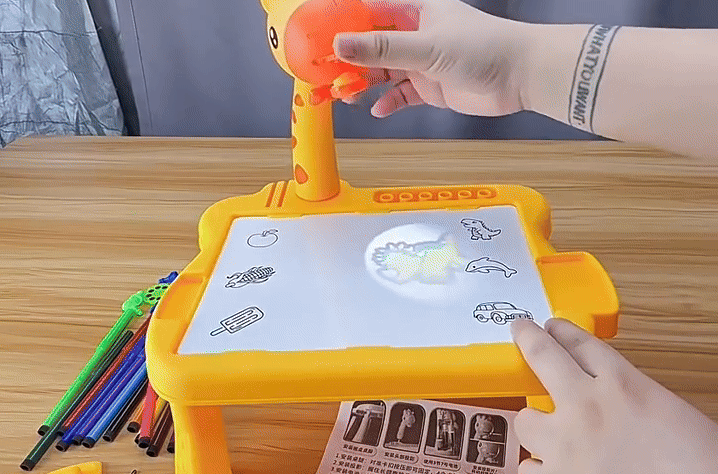 Masa de Desen Cu Proiector pentru Copii